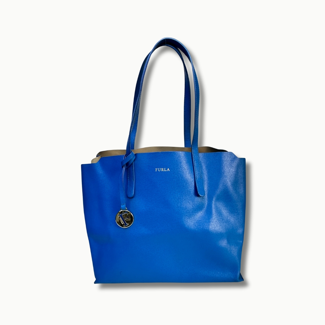 portada cartera Furla azul